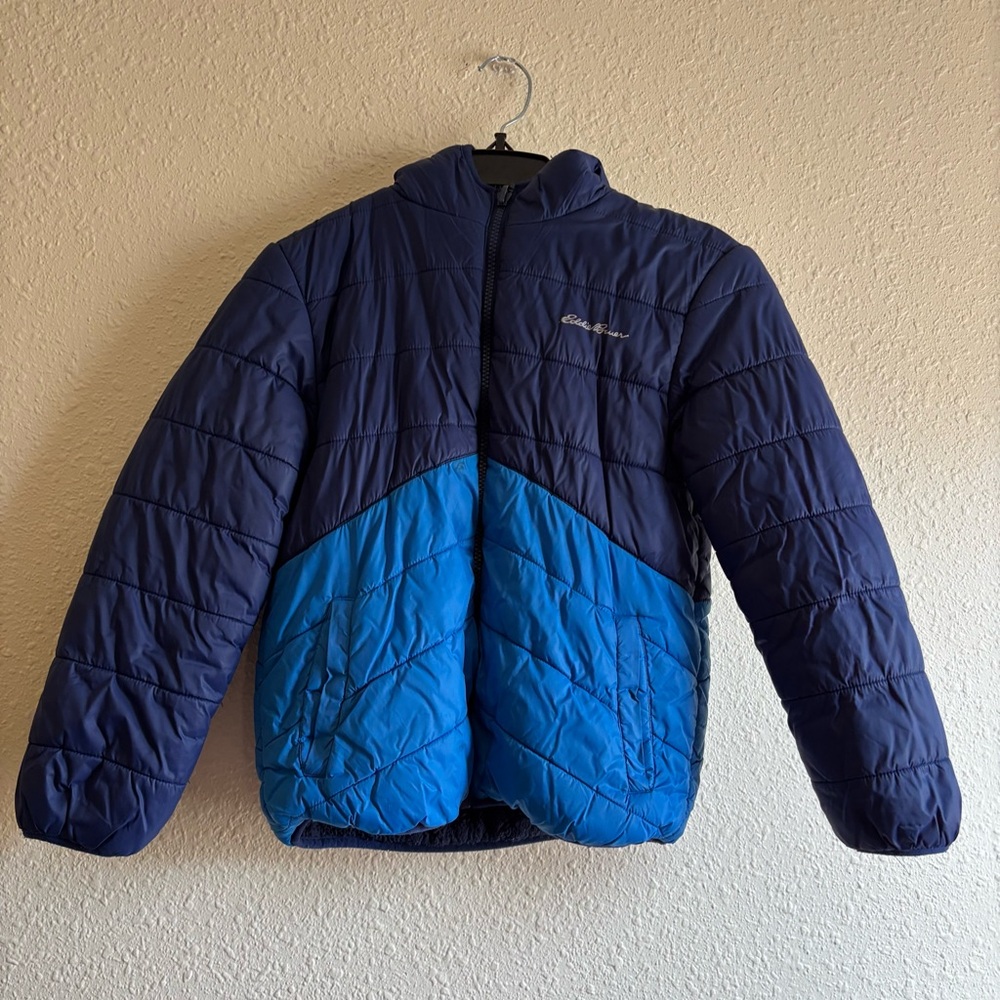 Eddie Bauer Kids' Navy and Blue Puffer Jacket